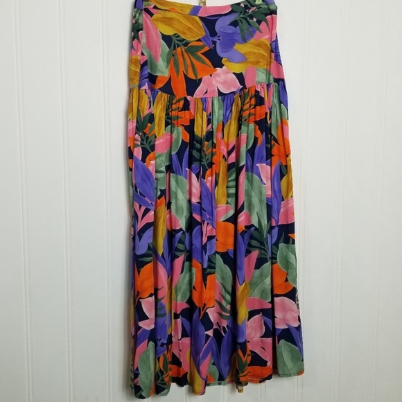 Final price 🔥NWOT Abel the Label AnthropologieFloral Leonard Maxi Skirt, S - Picture 2 of 7